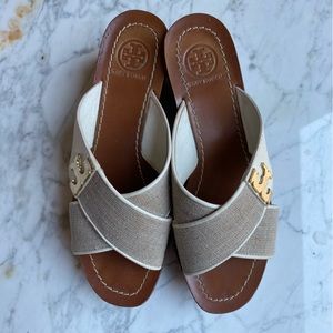 Tory Burch Wedge Sandal, 6.5
